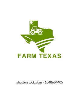 farm texas logo design vector