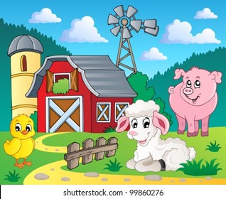 Farm theme image 5 - vector illustration.