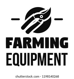 Farm tool logo. Simple illustration of farm tool vector logo for web design isolated on white background