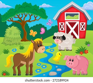 Farm topic image 1 - eps10 vector illustration.