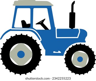 Archivo gráfico vectorial EP digital de Tractor de granja