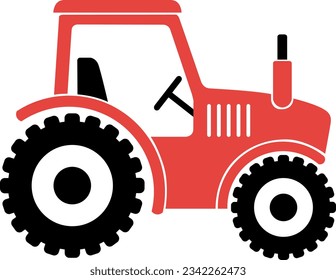 Archivo gráfico vectorial EP digital de Tractor de granja