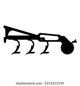 Farm Tractor Equipment Icon for Agriculture and Farming