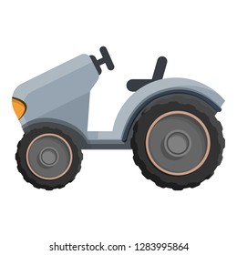 Farm tractor icon. Cartoon of farm tractor vector icon for web design isolated on white background