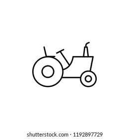 farm tractor icon. Element of construction machine icon for mobile concept and web apps. Thin line farm tractor icon can be used for web and mobile on white background