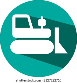 Farm tractor, illustration, vector on a white background.