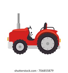 Farm Tractor Isolated Icon