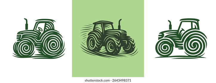 Farm Tractor logo design Collection