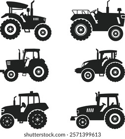 Farm tractor retro sketch. Agricultural machinery vector illustration. Tractors Vector illustration,