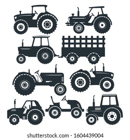 farm tractor simple, easy, and high quality detail for paper craft, cutting machine and printable vector file design template