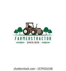 farm and tractor vintage logo