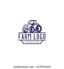 farm and tractor vintage logo