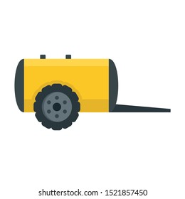 Farm trail cistern icon. Flat illustration of farm trail cistern vector icon for web design