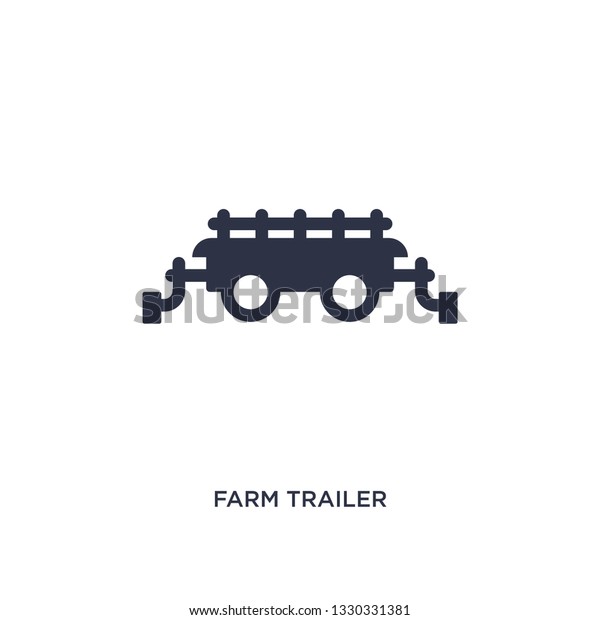farm trailer\
icon. Simple element illustration from agriculture farming and\
gardening concept. farm trailer editable symbol design on white\
background. Can be use for web and\
mobile.