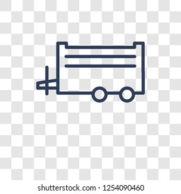 farm Trailer icon. Trendy farm Trailer logo concept on transparent background from Agriculture Farming and Gardening collection