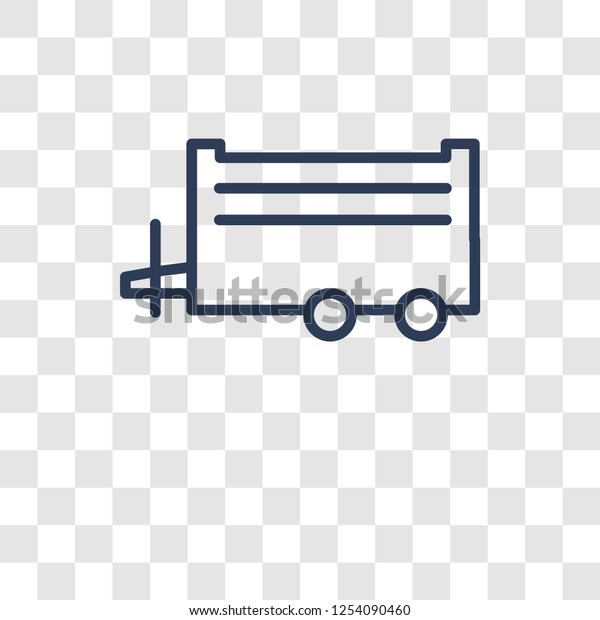 farm Trailer icon. Trendy farm Trailer logo\
concept on transparent background from Agriculture Farming and\
Gardening collection