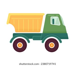 Farm truck countryside 2D cartoon object. Farmer transport. Retro pickup truck isolated vector item white background. Vintage agriculture car. Rural vehicle shipping color flat spot illustration