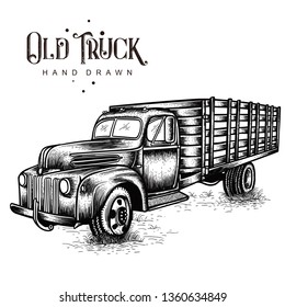 Farm Truck hand drawn