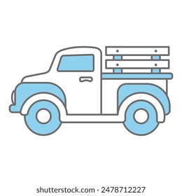Farm Truck Icon Vector Design Template