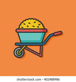 farm truck vector icon