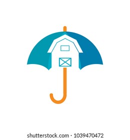 Farm Umbrella Logo Icon Design