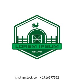 vector de granja, vector de logotipo agrícola