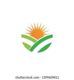 Farm vector agriculture organic icon illustration