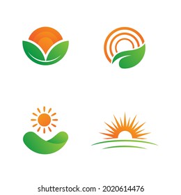 Farm vector agriculture organic icon illustration