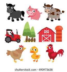 Farm vector cartoon character