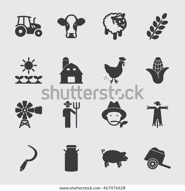 Farm Vector Icon Stock Vector (Royalty Free) 467476628 | Shutterstock