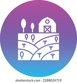 Farm vector icon. Can be used for printing, mobile and web applications.
