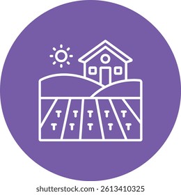 Farm vector icon. Can be used for printing, mobile and web applications.