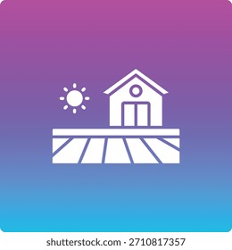 Ícone de vetor de farm. Pode ser usado para impressão, aplicativos móveis e da Web.