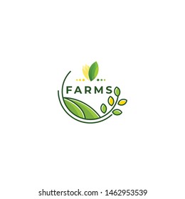 farm vector icon design template