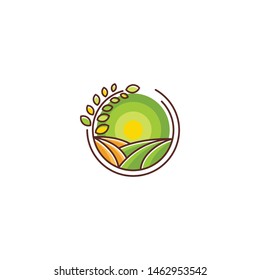 farm vector icon design template