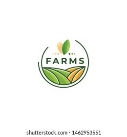 farm vector icon design template