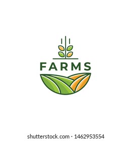 farm vector icon design template