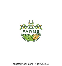 farm vector icon design template