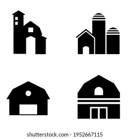 Farm vector icon set. ranch illustration sign collection. garden symbol or logo.