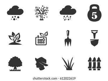 Farm vector icons for user interface design