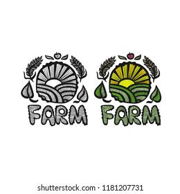 Farm. Vector illustration