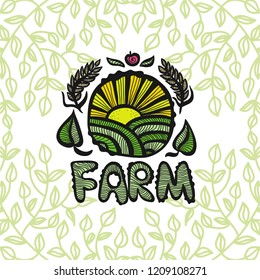 Farm. Vector illustration