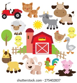 Farm vector illustration