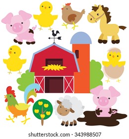 Farm vector illustration