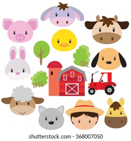 Farm vector illustration
