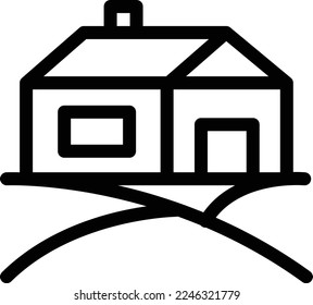 ilustración de vector de granja en un fondo transparente. Símbolos de calidad superior. Iconos vectoriales de línea delgada para el diseño de conceptos y gráficos.