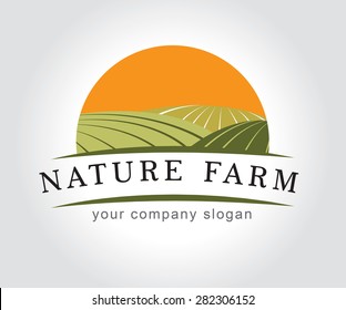 Farm vector logos design