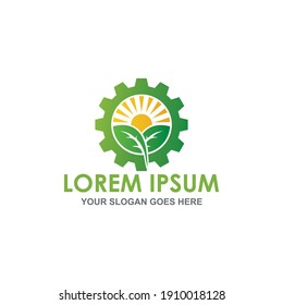 vector de granja, vector de logotipo natural