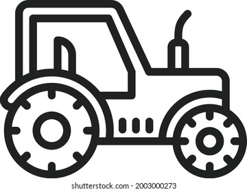 Imagen vectorial del icono del vehículo de granja. También se puede usar en Village. Adecuado para aplicaciones móviles, aplicaciones web y medios impresos.