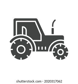 Agrarfahrzeug-Symbol, Vektorbild. Kann auch für Village verwendet werden. Geeignet für mobile Apps, Web-Apps und Printmedien.